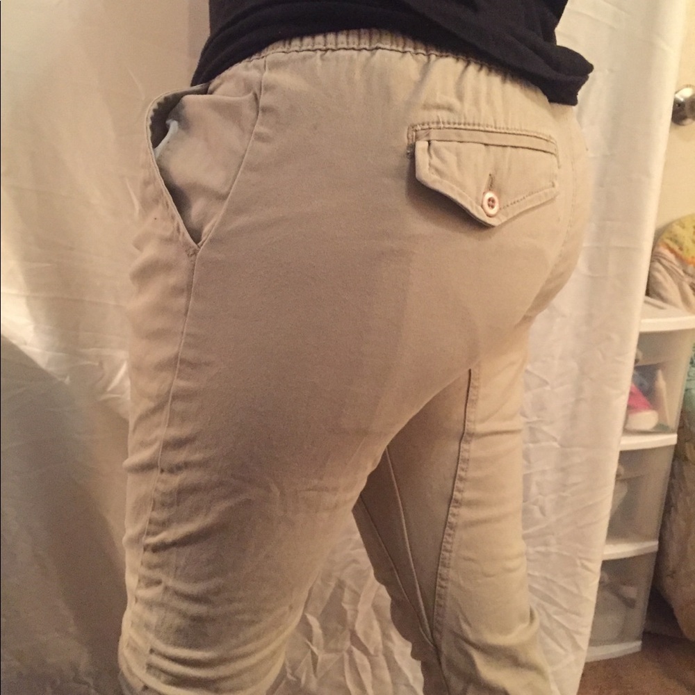 Khaki joggers